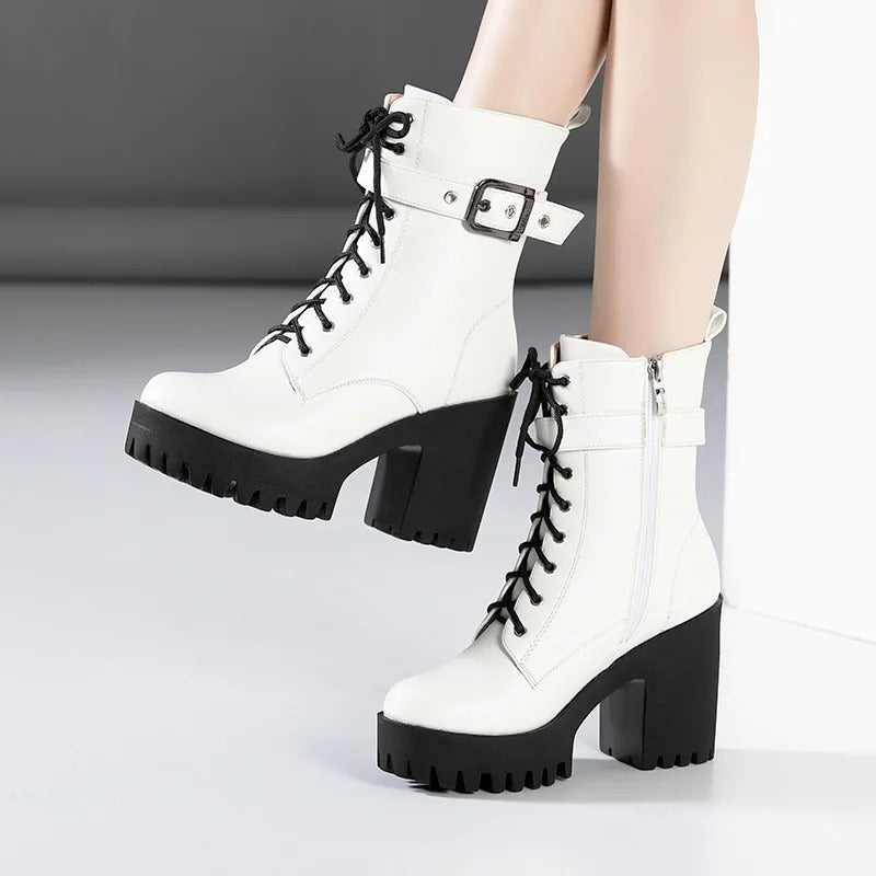 Vintage Soft Leather Ankle Boots For Women