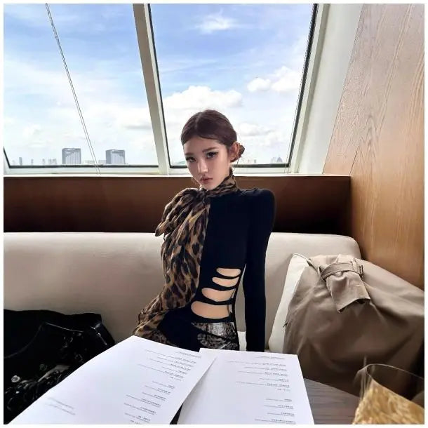 Slim fitted skinny Top long sleeve