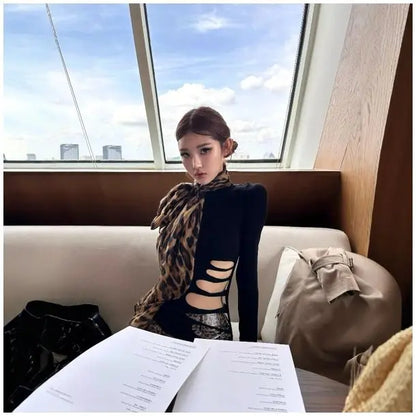 Slim fitted skinny Top long sleeve