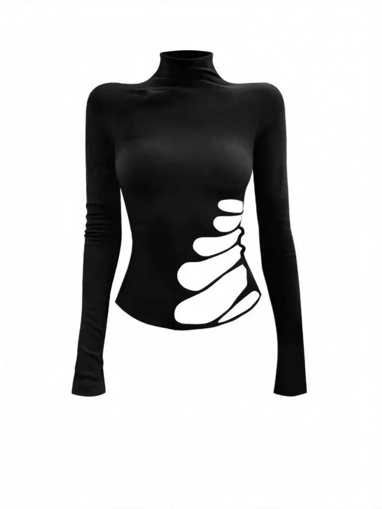 Slim fitted skinny Top long sleeve