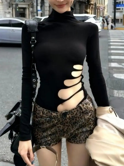 Slim fitted skinny Top long sleeve