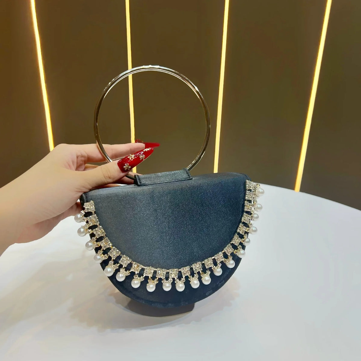 Luxury hand bag with elegant design