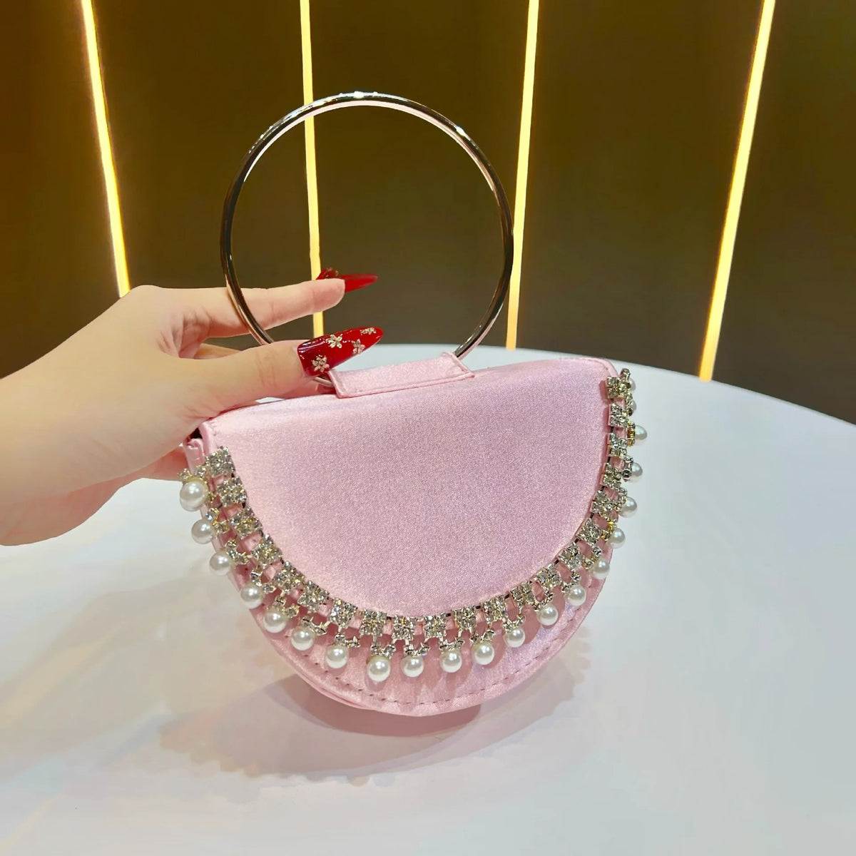 Luxury hand bag with elegant design