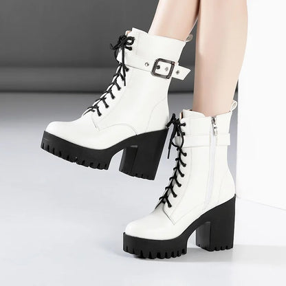 Vintage Soft Leather Ankle Boots For Women