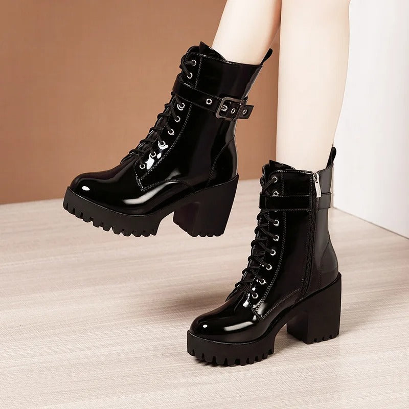 Vintage Soft Leather Ankle Boots For Women