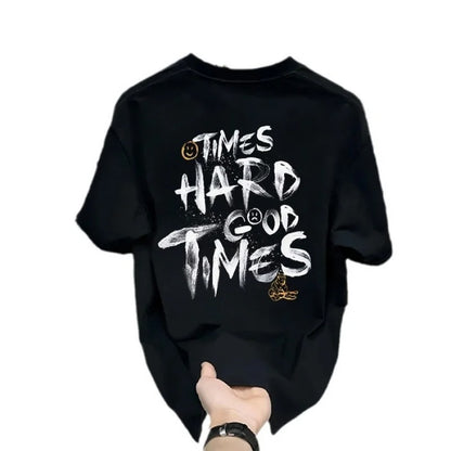 Original New Design Men"s Heavyweight Graphic T-Shirt- Trendy Streetwear Crewneck Tee
