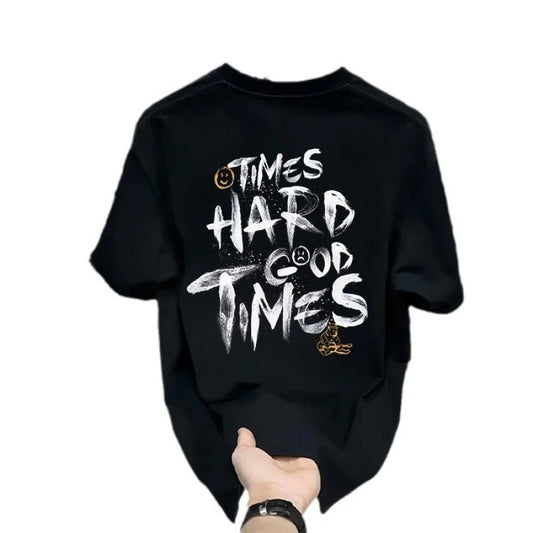 Original New Design Men"s Heavyweight Graphic T-Shirt- Trendy Streetwear Crewneck Tee