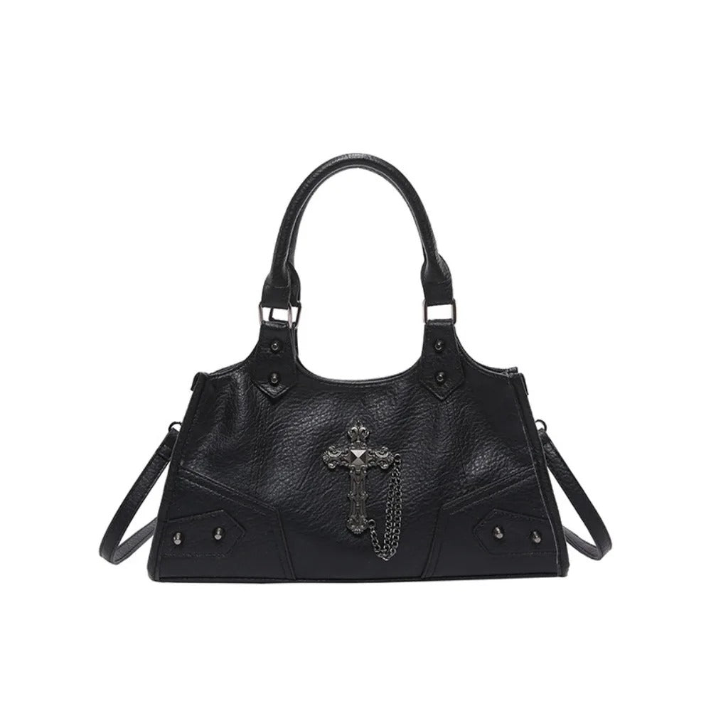 Women Leather Gothic crossbody Bag